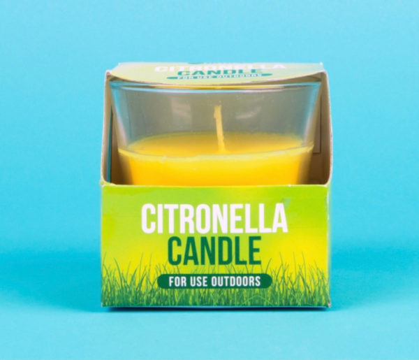 Citronella Outdoor Candle in Glass Holder